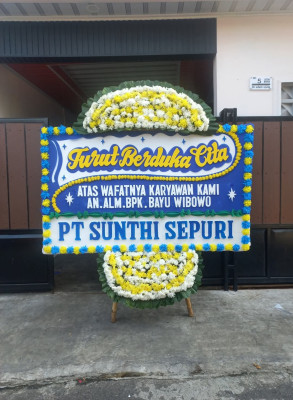 Papan Bunga Duka di Tigaraksa